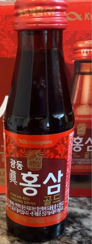Korean red gingseng drink