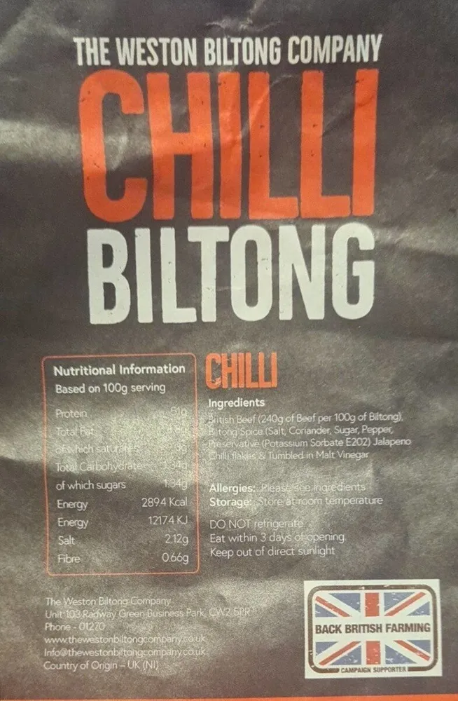 Chilli biltong
