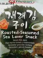 Roasted-seasoned sea laver snack