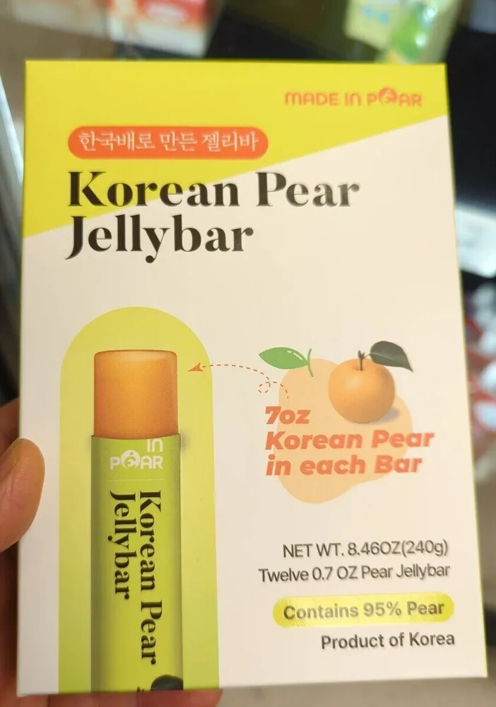 Korean pear jelly bar
