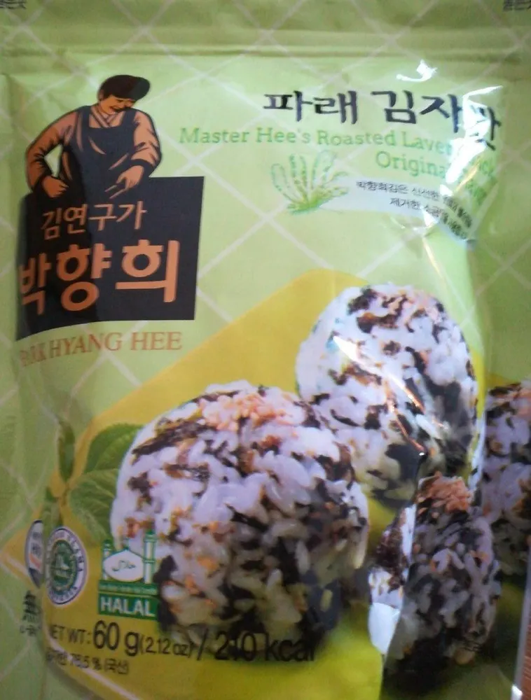 Master hee's roasted laver snack original flavor