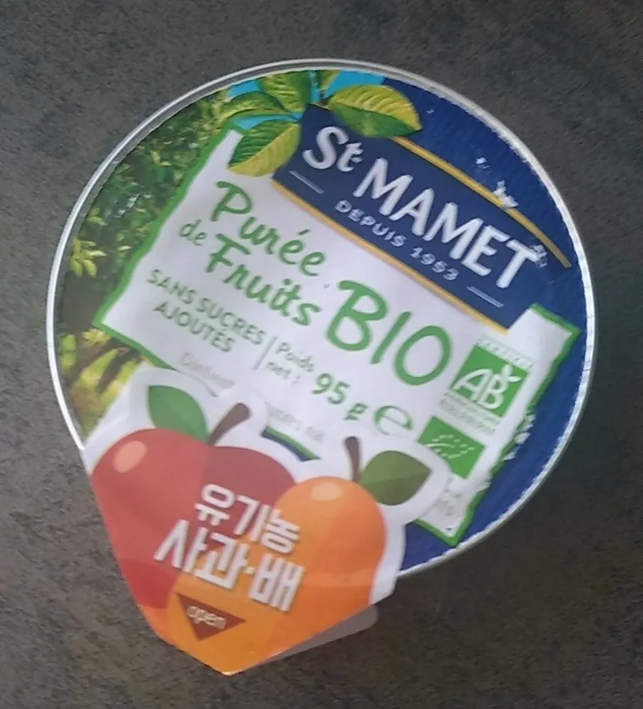 Purée de fruit bio
