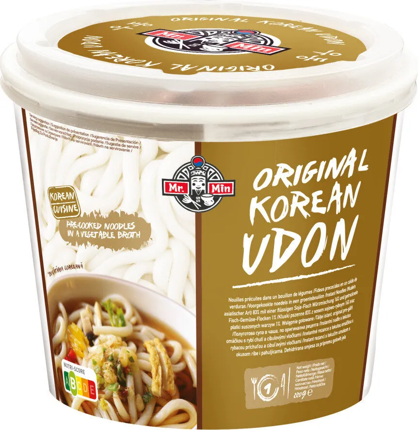 Original Korean Udon - voorgekookte noedels in een groentebouillon