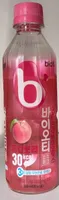 Prebiotics drink peach pink