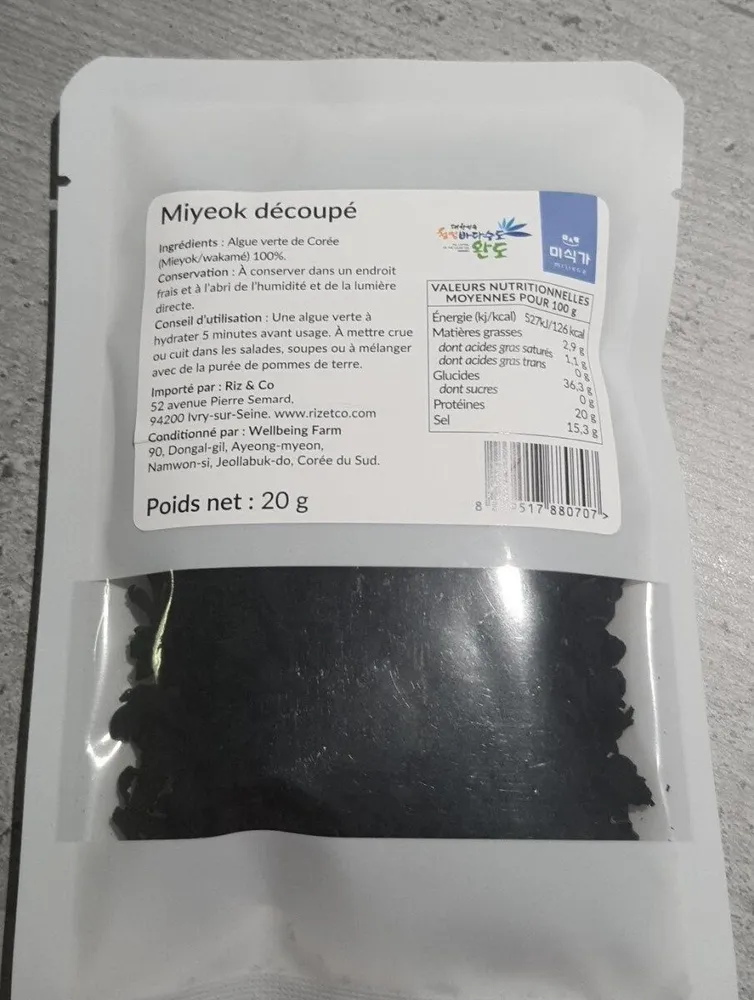 Miyeok decoupé