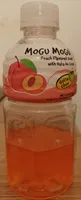 Boisson aromatisée à la pêche et nata de coco