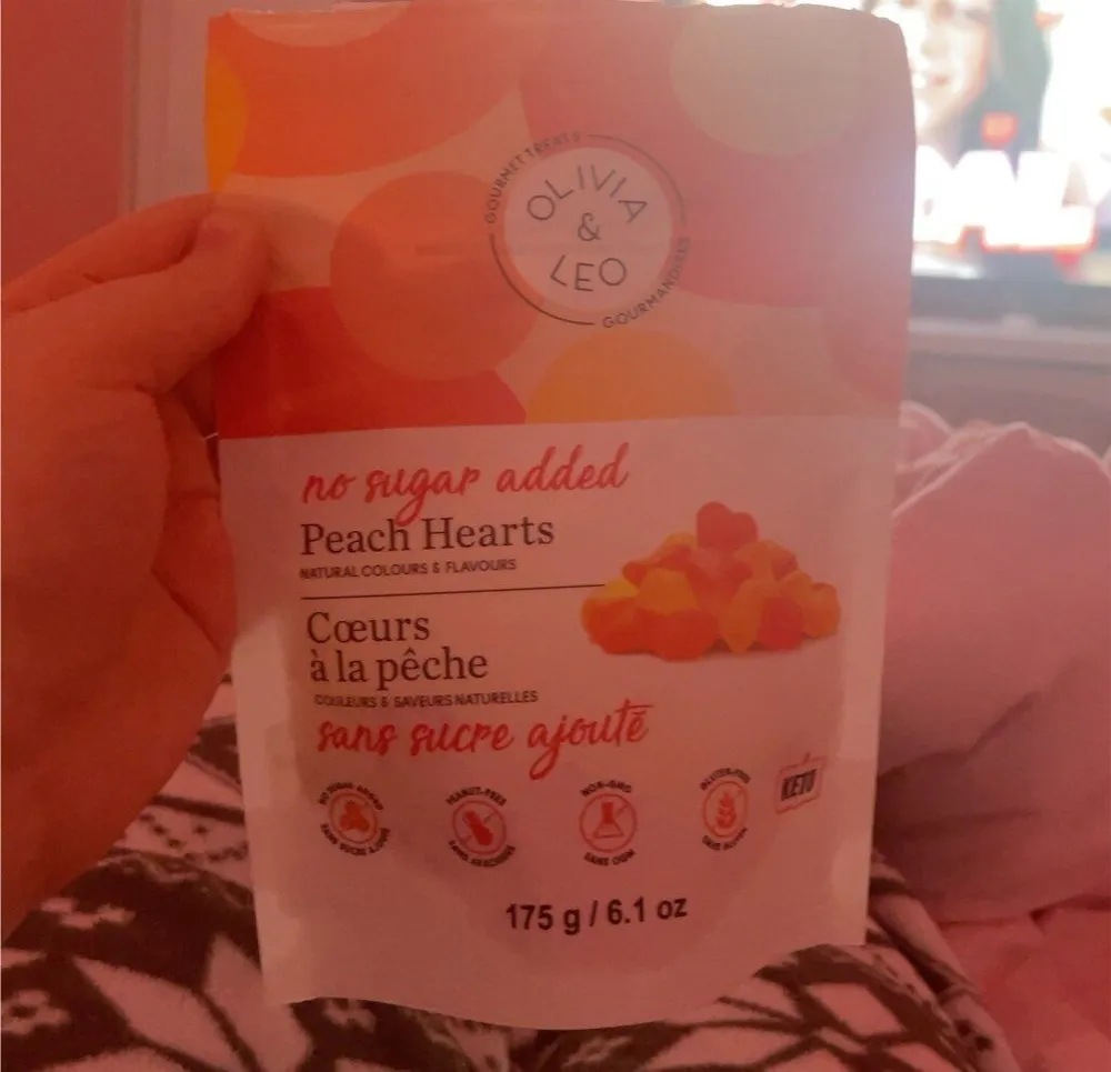 Peach hearts