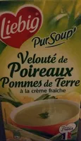 Velouté de poireaux pommes de terre à la crème fraiche