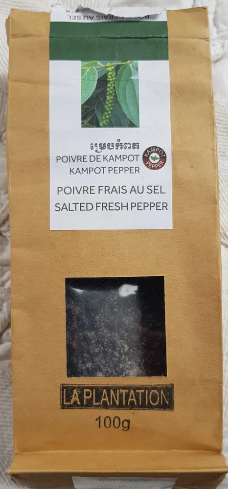 Poivre de kampot frais au sel
