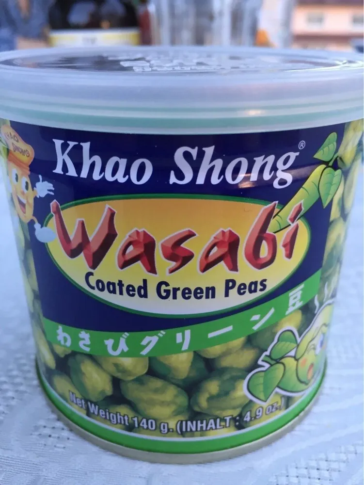 Grüne Erbsen mit Wasabi