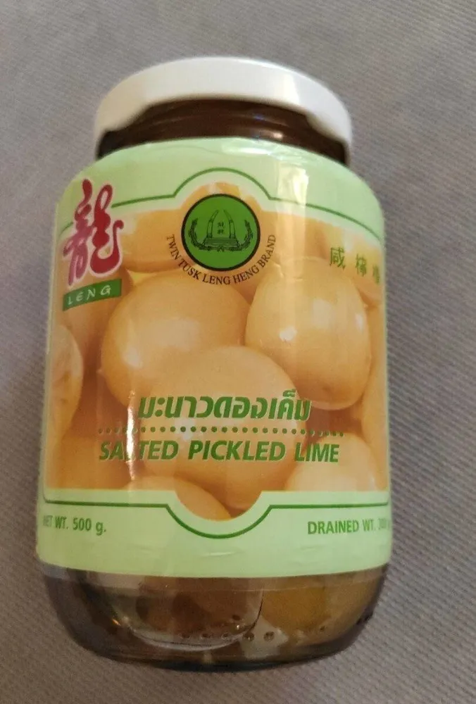 Salted pickled lime