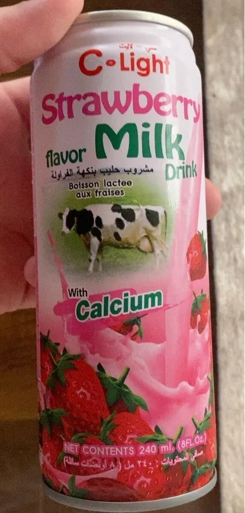 strawberry milk drink