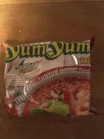 Instant Nudeln mit Tom Yum Garnelen Geschmack