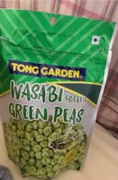 Wasabi coated green peas
