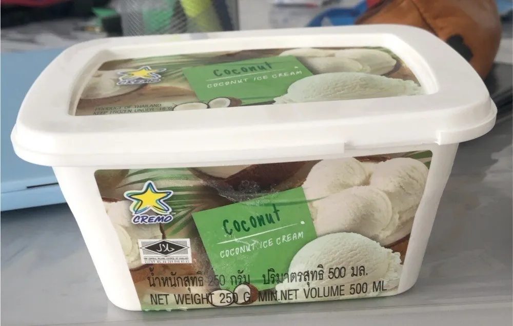 Coconut ice cream
