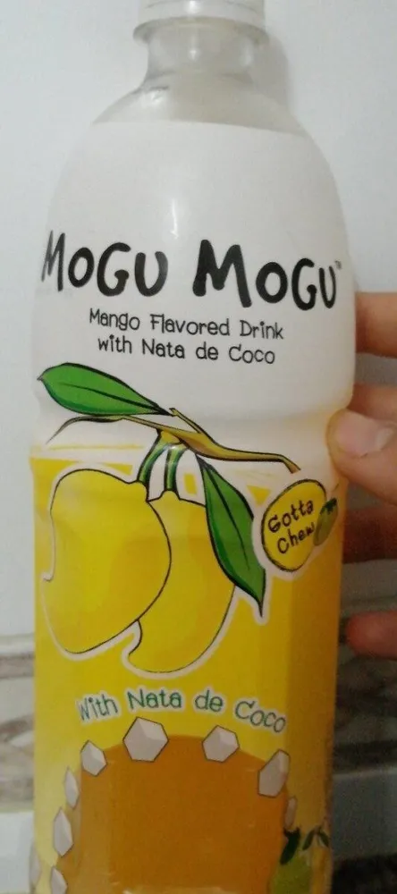 Mango drink with nata de coco