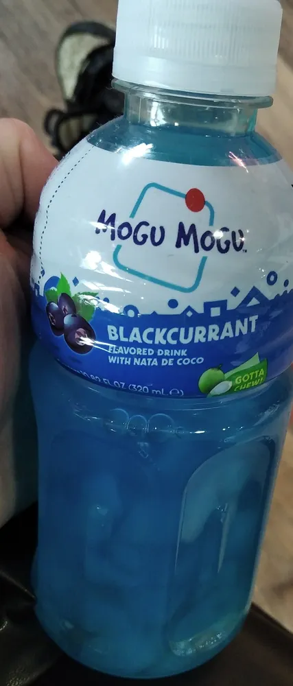 Blackcurrant Flavored Drink with Nata de Coco