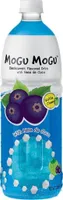 Blackcurrant flavored drink with nata de coco
