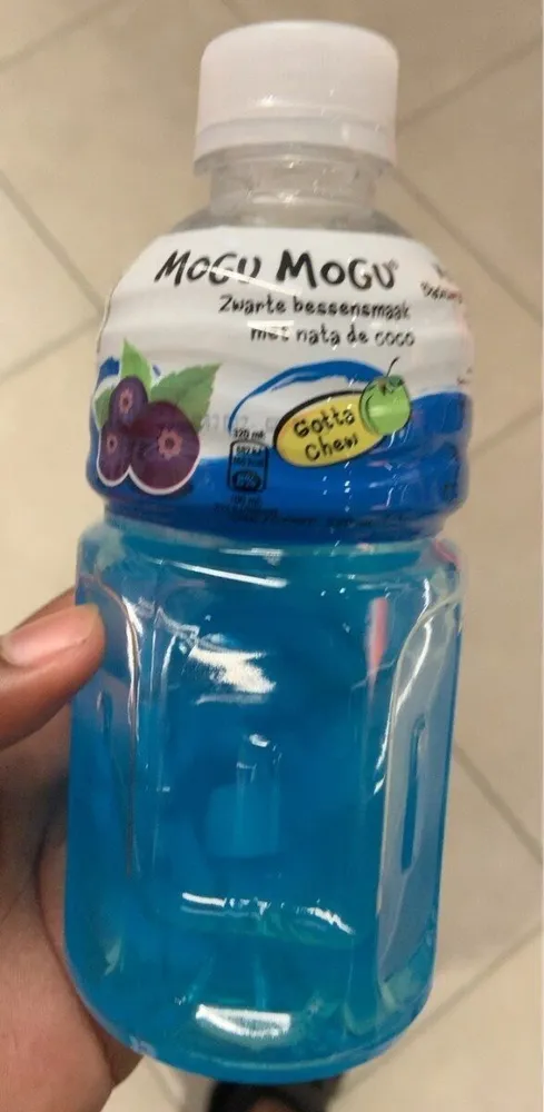 Blackcurrant Flavored Drink with Nata de Coco