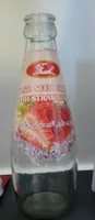 Basil seed drink with strawberry