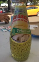 Boisson parfum banane aux graines de basilic