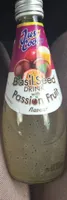 Basil seed drink with passion fruit