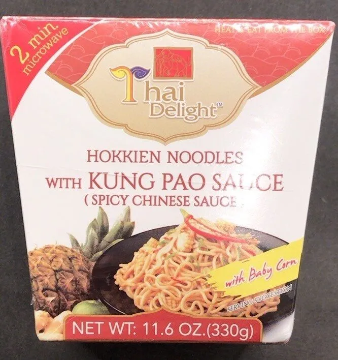 Hokkien noodles with kung pao sauce