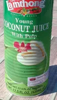 Young coconut juice with pulp