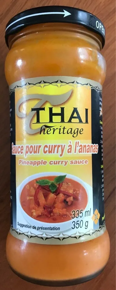Sauce pour curry à l'ananas