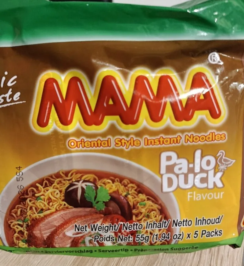 Instant noodles pa-lo duck