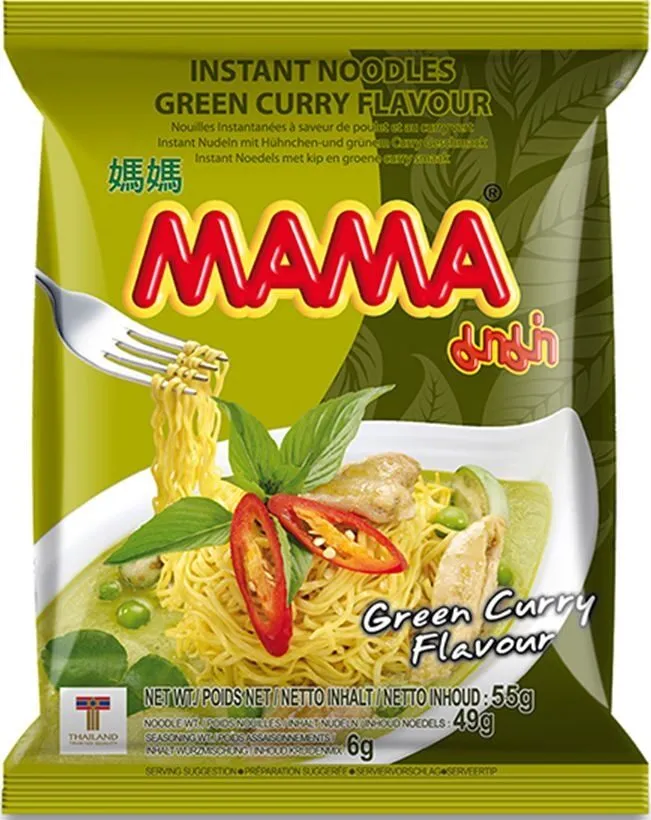 Instant Noodles Green Curry Flavour