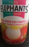 Ramboutan fourré d'ananas au sirop
