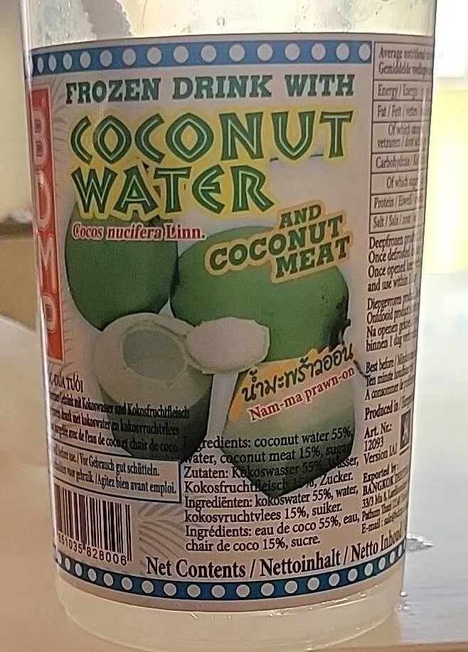 Frozen Drink with Coconut water