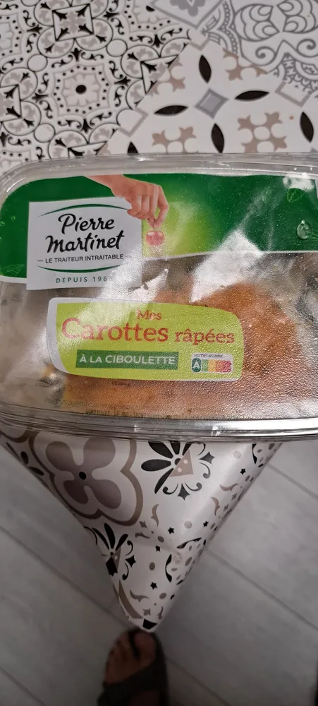 Carottes râpées à la ciboulette