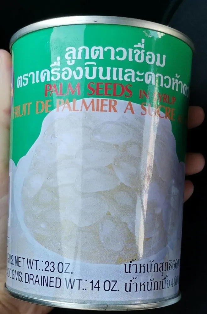 Fruit de palmier à sucre au sirop lourd
