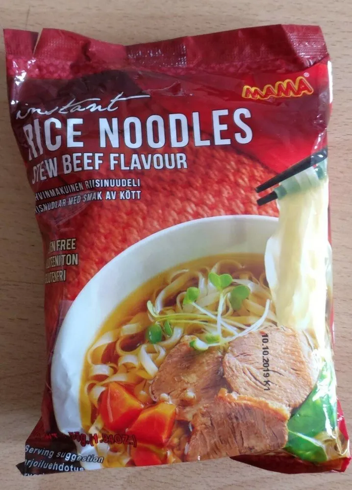 Rice noodles beef Flavie, gluten free