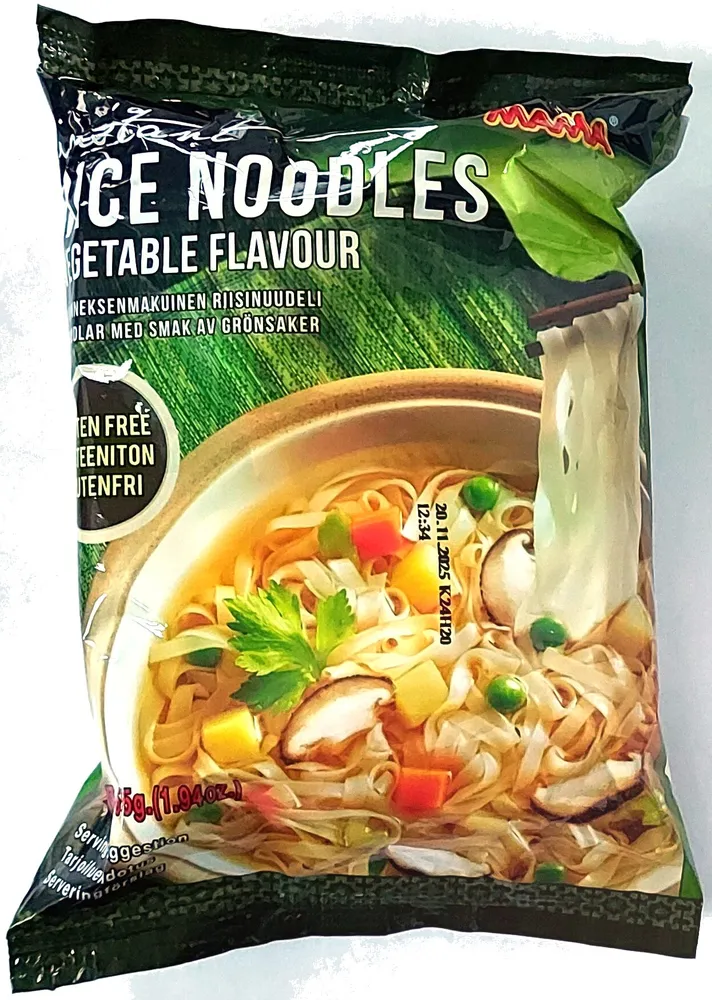 instant rice noodles vegetable flavour