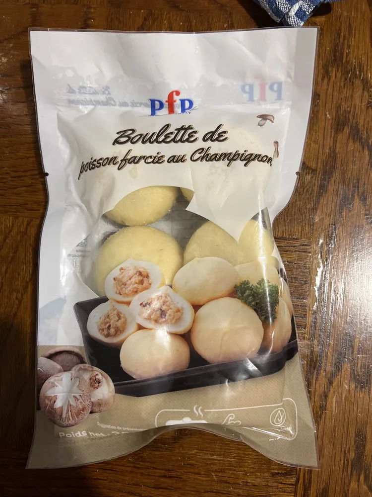Boulette de poisson farcie au Champignon