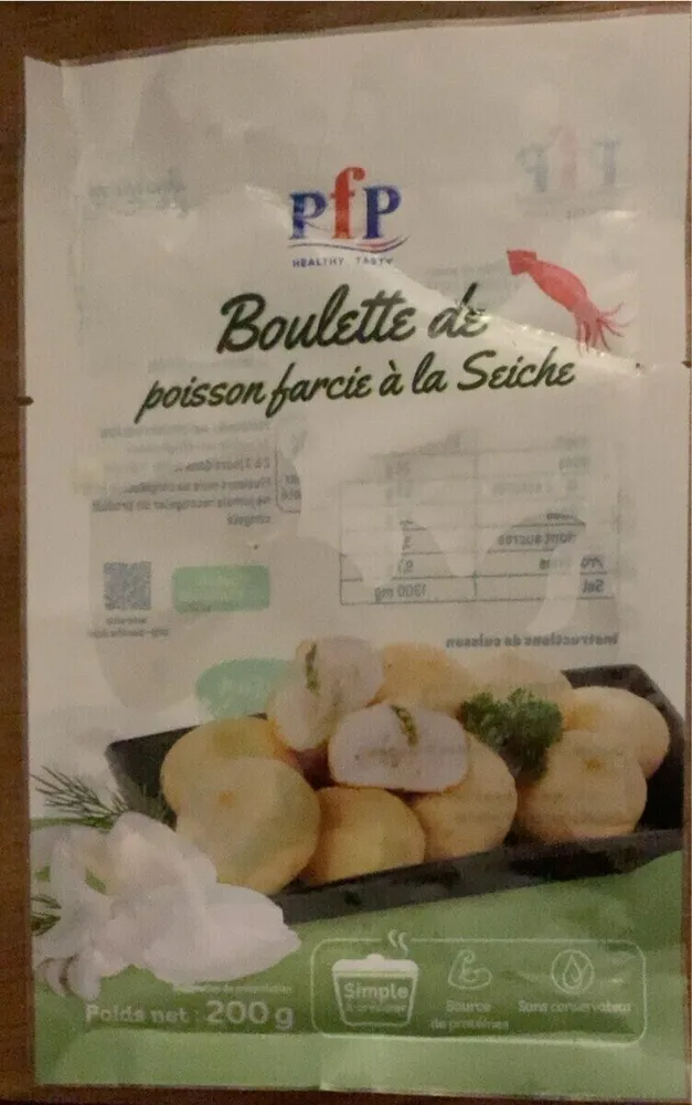Boulette de poisson farcie à la seiche