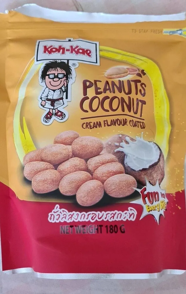 Peanuts Coconut cream flavor coated