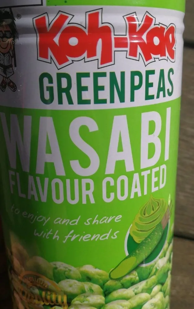 Wasabi flavour coated