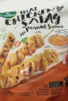 Thai chicken satay in peanut sauce
