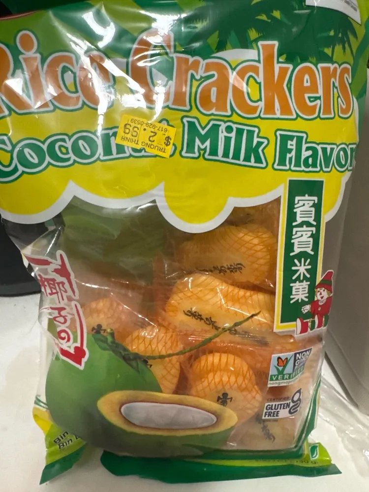 Rice Crackers Coconut Milk Flavor