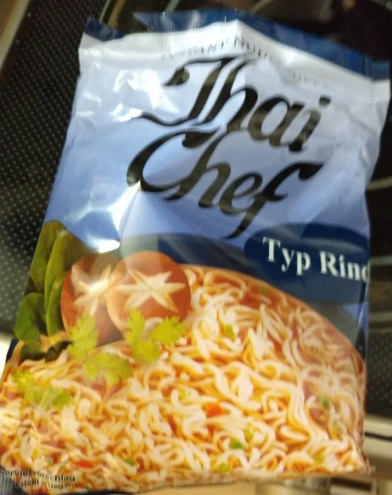 Instant Nudelsuppe Typ Rind