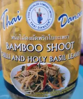 Bamboo shoot with chilli and holy basil leaves