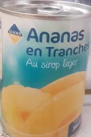 Ananas en tranches au sirop léger