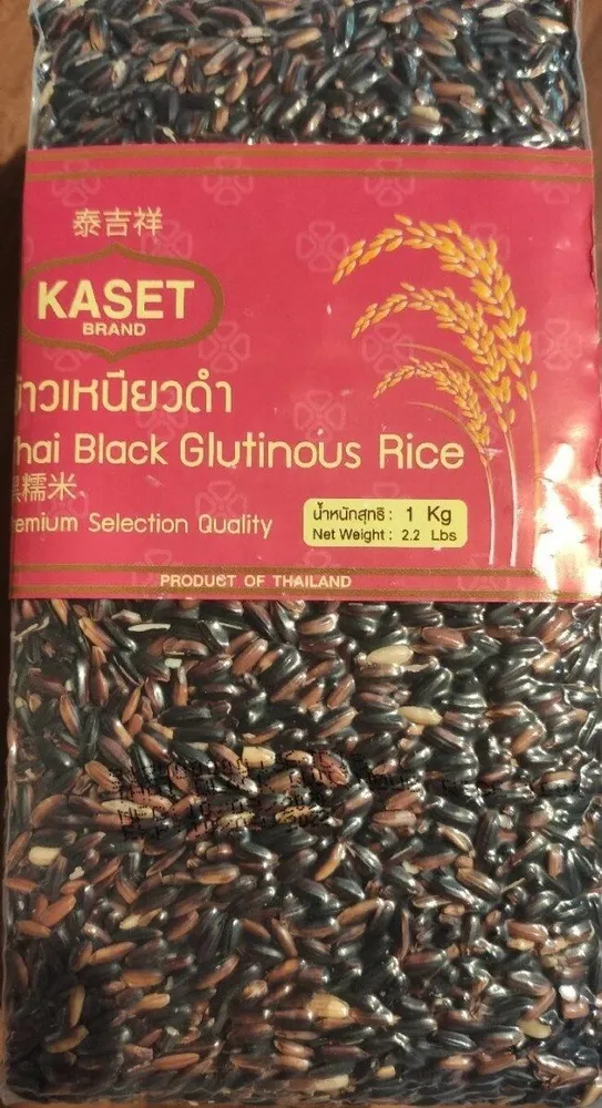 Thai black glutinous rice