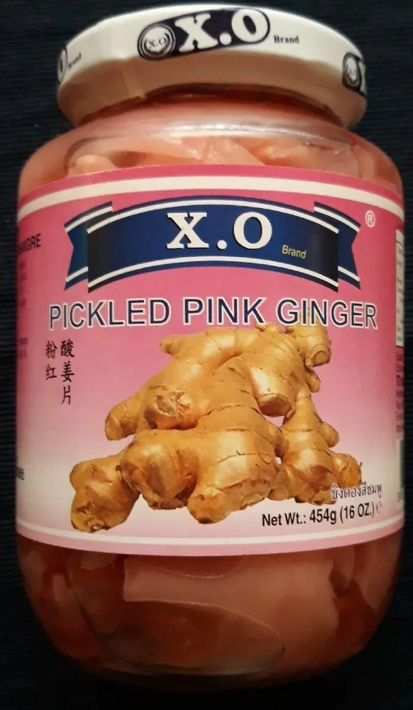 Pickled pink ginger