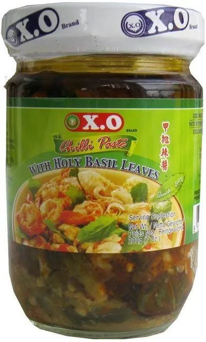 Chilli paste with Holy basil leaves