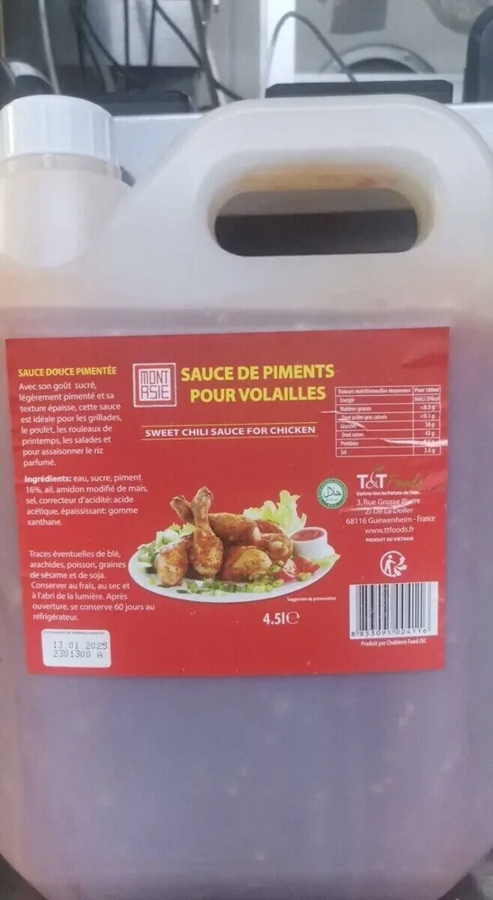 Sweet chili sauce for chicken